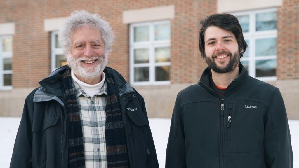 Patrick LaChance, Guarini ’21 and Jeffrey Taube, Professor of Psychological and Brain Sciences.
